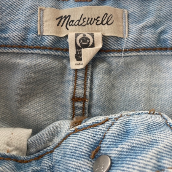 Madewell Relaxed Denim Shorts in Essen Wash High rise S 26 - Picture 3 of 5
